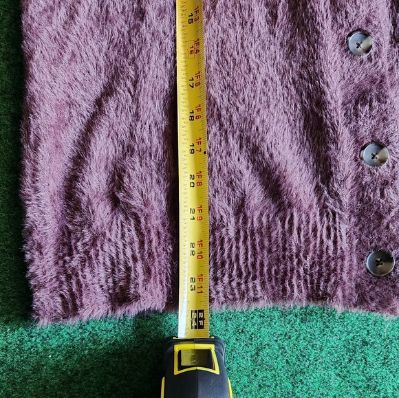 Levi's Gallery Cardigan Fuzz Sweater Women Size Small - Picture 5 of 8